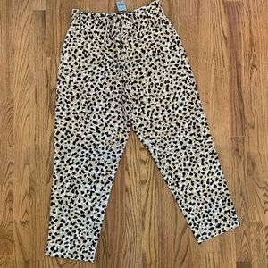 Ann Taylor leopard cropped pants - NWT